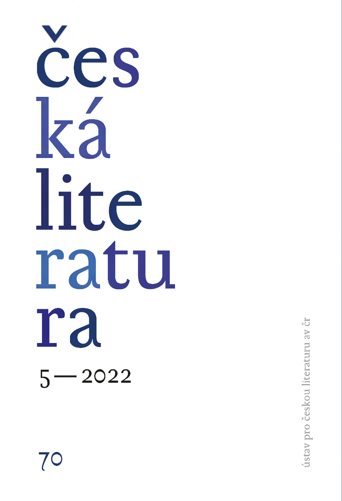 Česká literatura 70, 2022/5