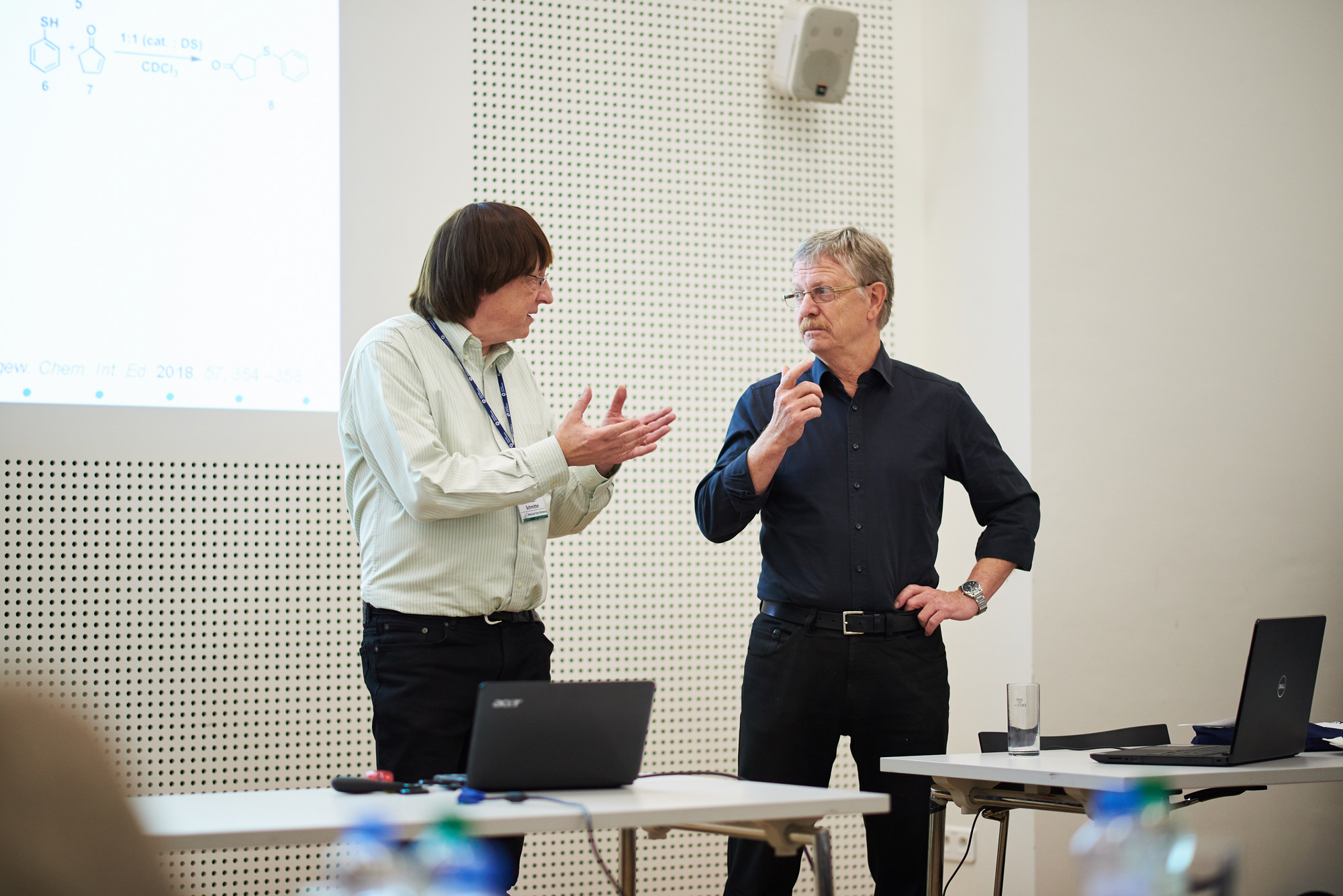 Michael Schmittel and Rainer Herges. Photo: Igor Rončević