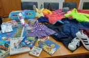 We organized a charity collection for children and foster families