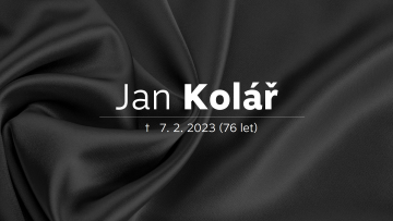 Smuteční oznámení o úmrtí Jana Koláře