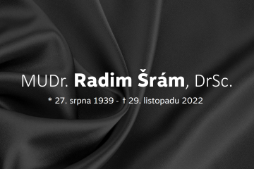 Smuteční oznámení o úmrtí MUDr. Radima Šráma, DrSc.