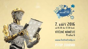 Festival vědy 2016 proběhne 7. září na Vítězném náměstí v Dejvicích. Autor: Festival vědy.