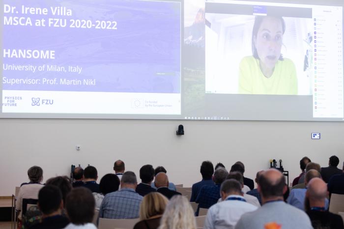 Attendees had the opportunity to hear testimonials from MSCA fellow Irene Villa.