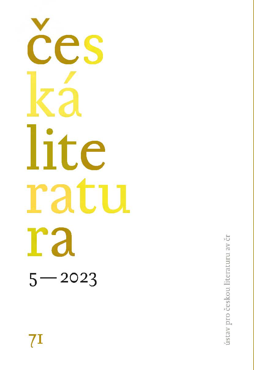 Česká literatura 71, 2023/5