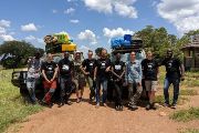 Tým Josefa Bryji při expedici v Ugandě v roce 2021 v národním parku Kidepo Valley