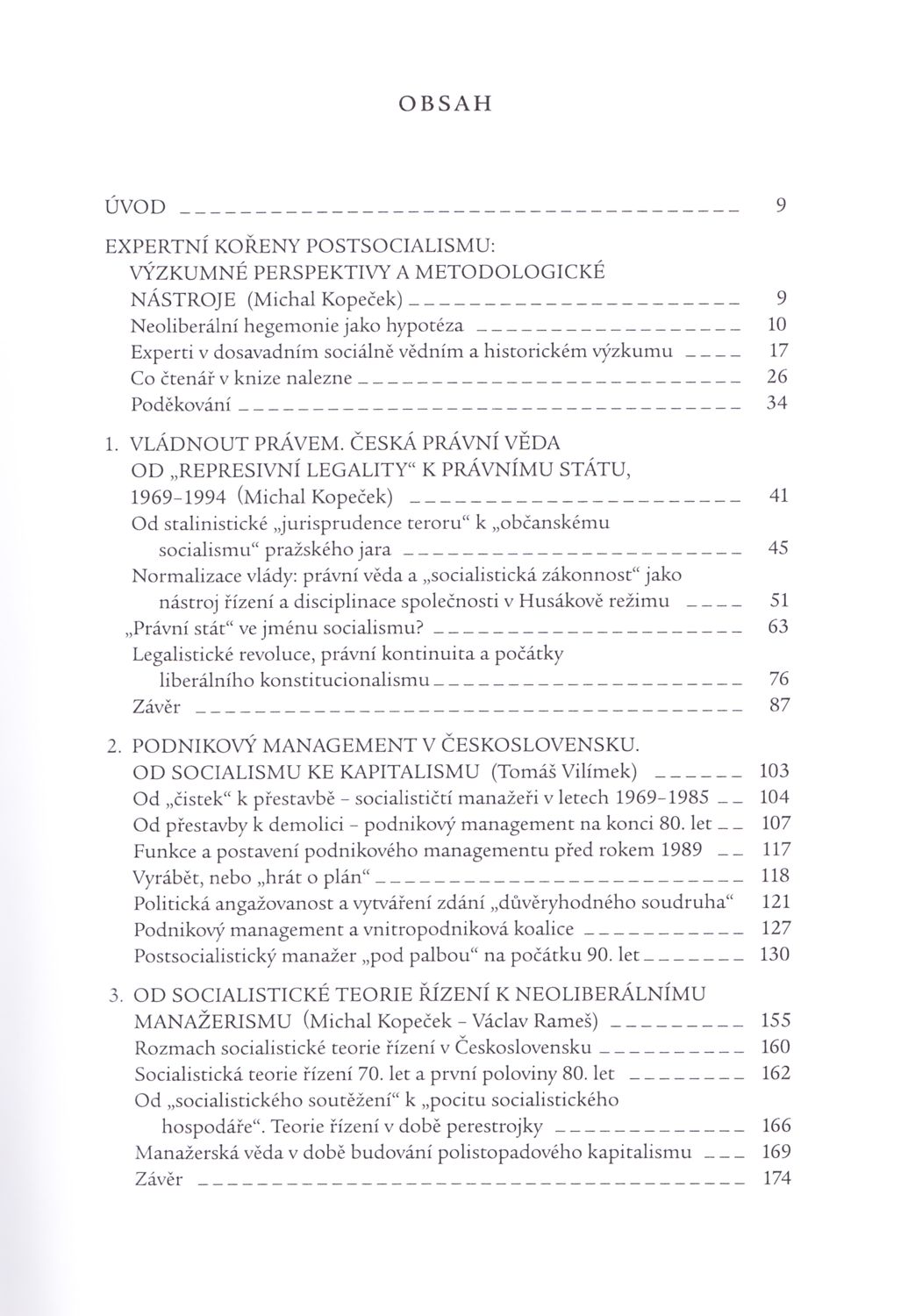 Obsah 1