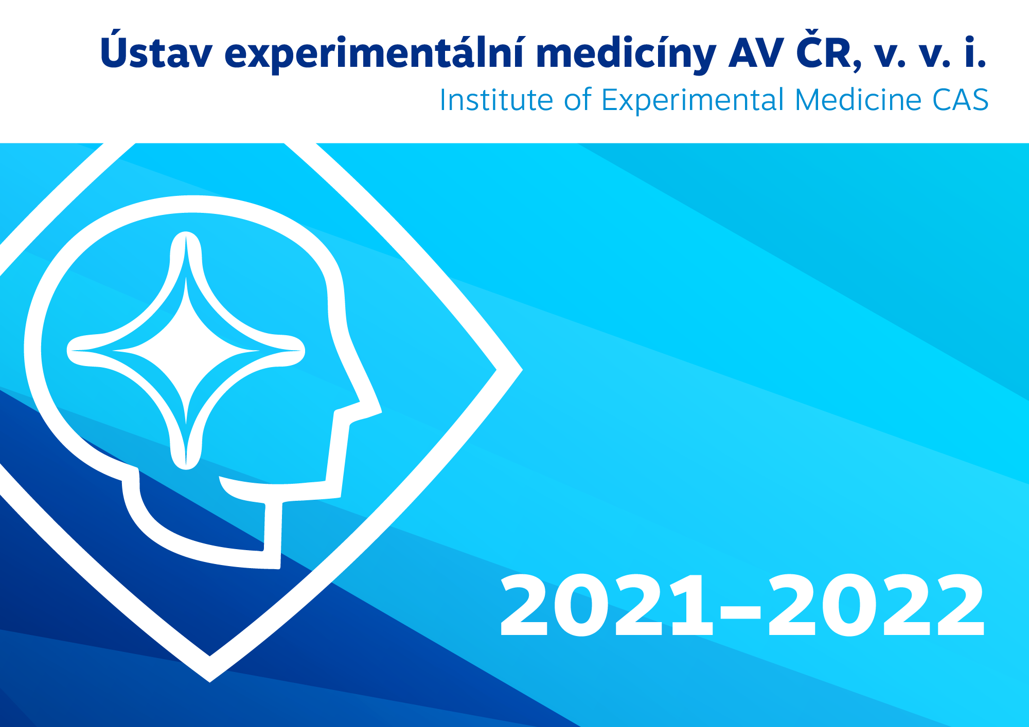 Titulní strana Výroční správy Ústavu experimentální medicíny Akademie věd ČR za roky 2021 a 2022