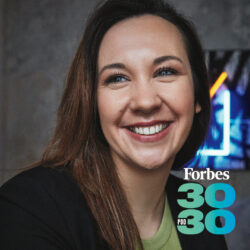Official profile photo of Kateřina Štěpánková for Forbes Magazine 30 under 30 campaing