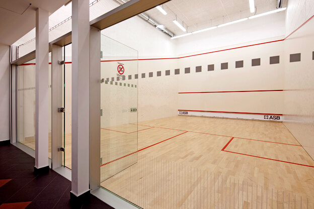 Squash court in the kindergarten building