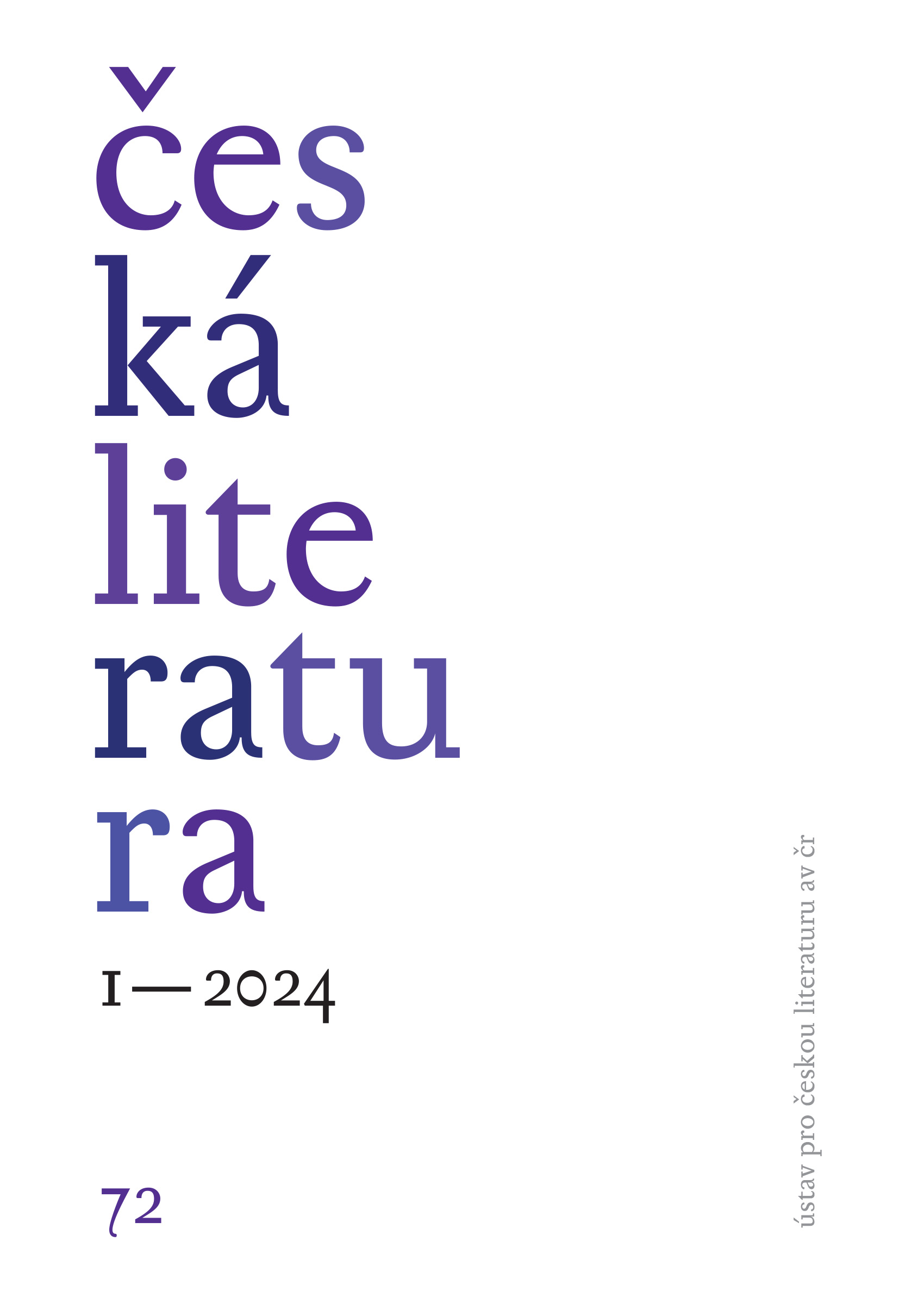 Česká literatura 72, 2024/1