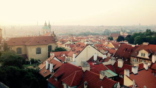 Prague roofs