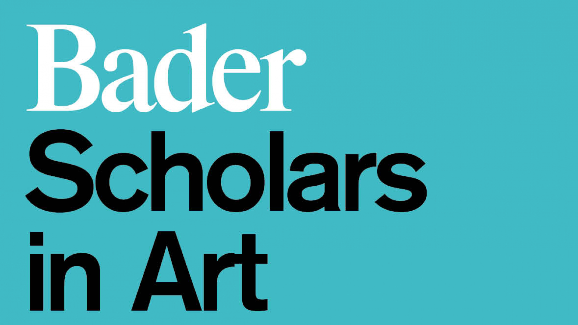 Bader Scholars in Art History