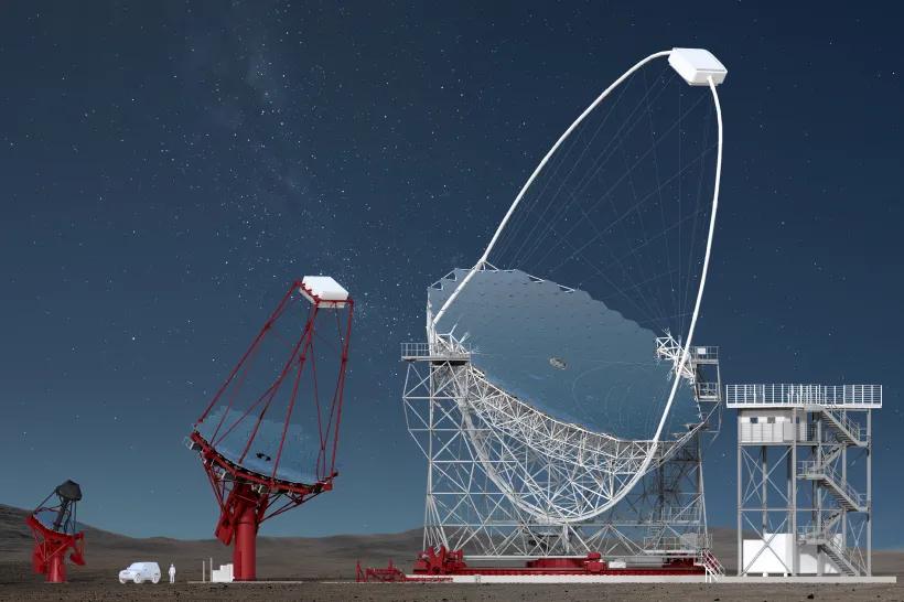 CTAO ERIC je největší a nejvýkonnější pozemní observatoř na světě pro astronomii záření gama s velmi vysokými energiemi. Dalekohledy CTAO detekují Čerenkovovo světlo, vedlejší produkt interakce gama záření s atmosférou.