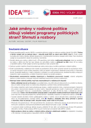 Jaké změny v rodinné politice slibují volební programy politických stran?